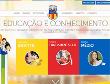 Tablet Screenshot of colegiosantateresa.net.br